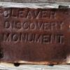 One of the old discovery monuments at the Cleaver Mine.