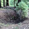 These pits are scattered throughout the Hickey Mine site, and many of the other sites. Please do not attempt to walk near these. Many of these depressions are collapsed mine shafts and adits.