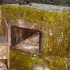 This safe was found on the Jumbo Mine site. We tried to budge it, but couldn't. The wood on the inside of the safe is still intact, to some extent. The lock was protected by a massive iron shield so that cutters couldn't be employed on the lock. There's no way anybody was breaking into this one!