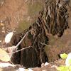 A partially caved in tunnel at the Roberts Mine.